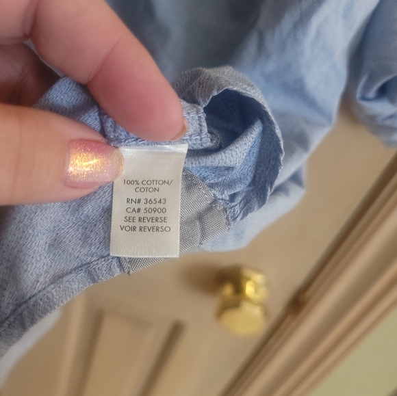 Mens sz M Calvin Klein Casual Blue shirt Long Sleeve can be rolled up - Picture 2 of 9